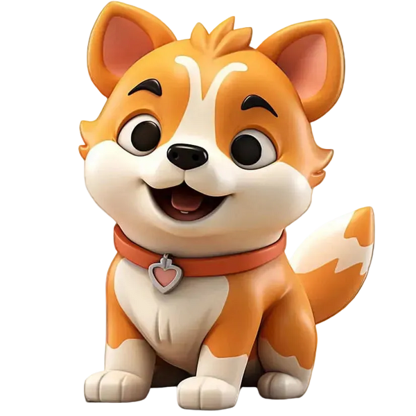 dog mascot xoa nen